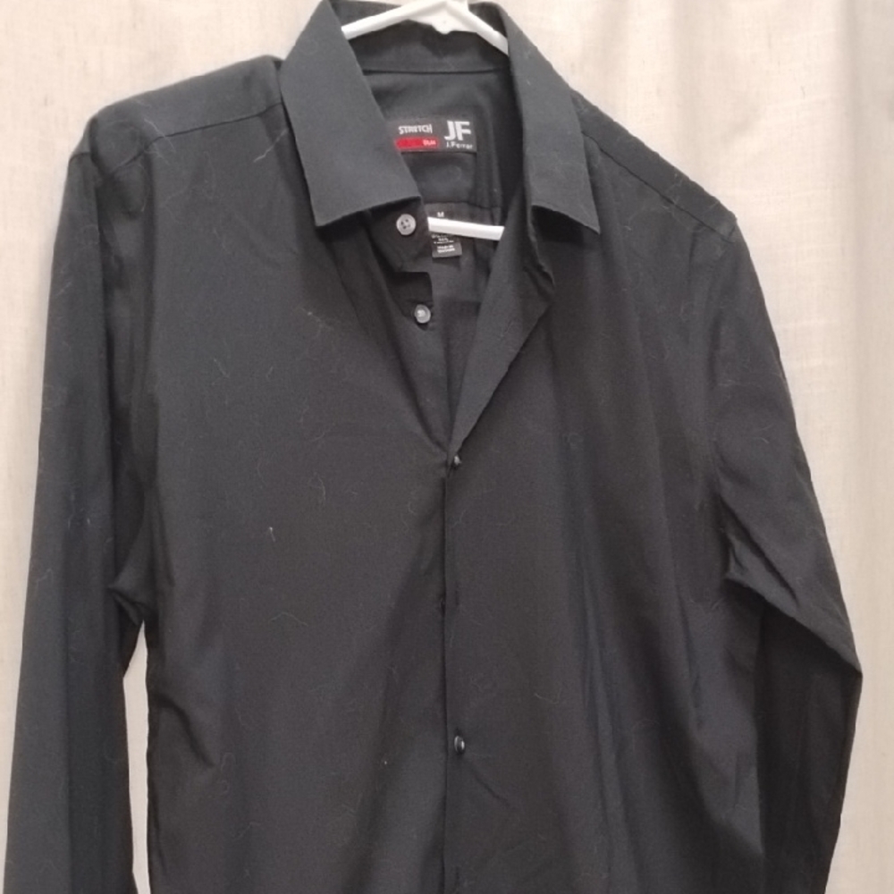 JF Black Button-Up Shirt Mens